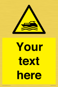 Custom Warning motorised watercraft